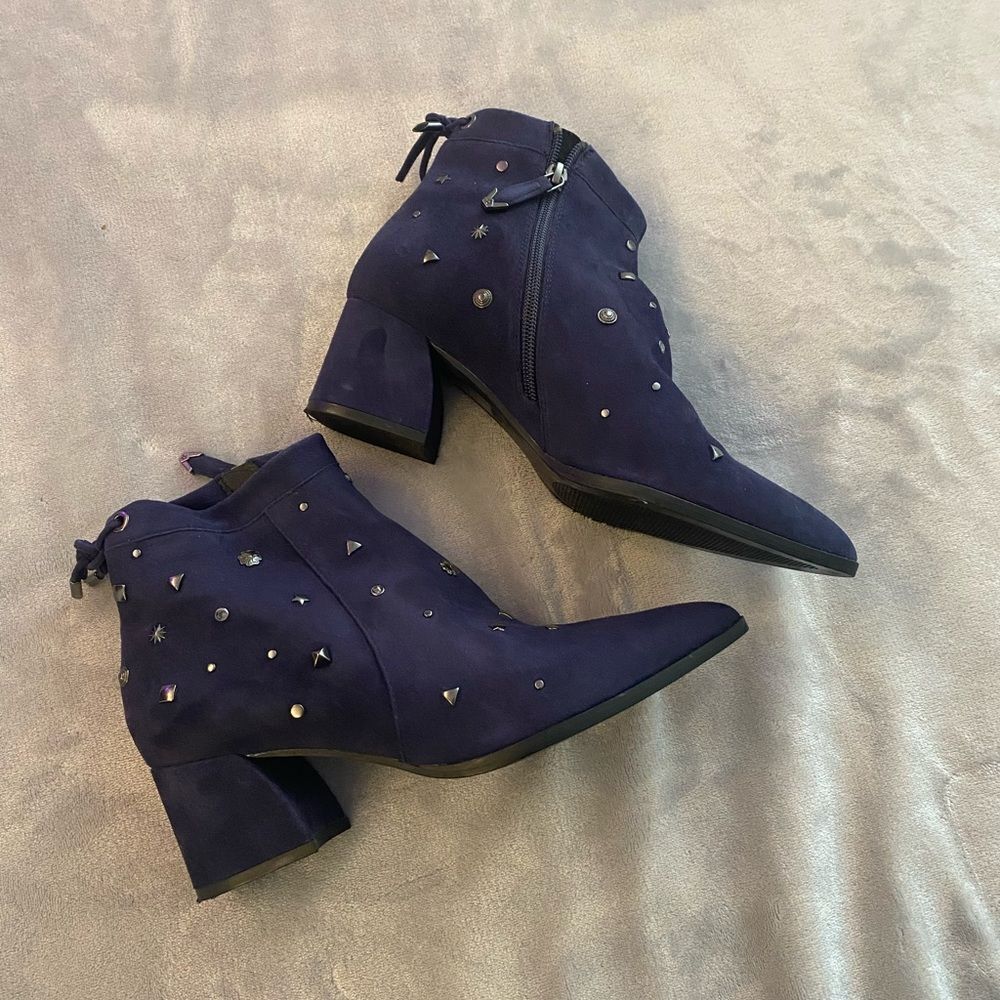 Bruno Premi Genuine Suede Booties, Size 39(8,5)